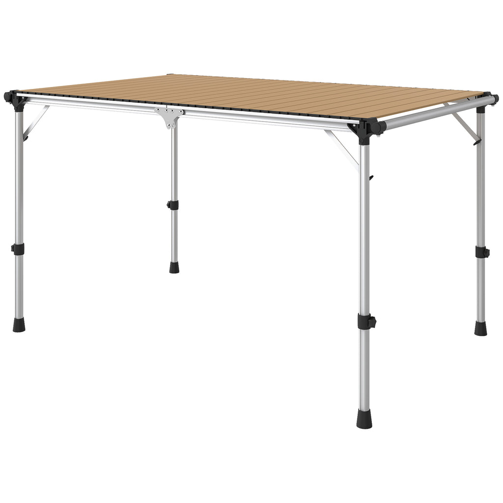 Adjustable Height Aluminum Folding Camping Table, 48 x 32 in – image 8