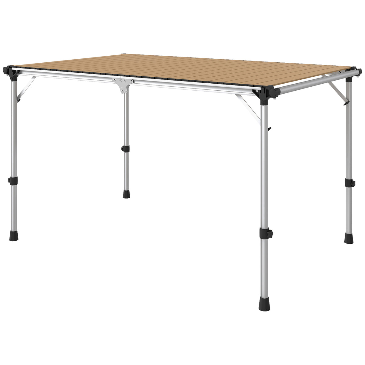Adjustable Height Aluminum Folding Camping Table, 48 x 32 in – image 8