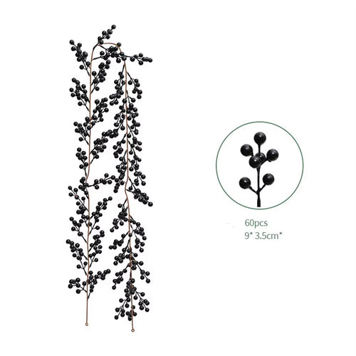 6 ft Artificial Red Berry Garland – image 10