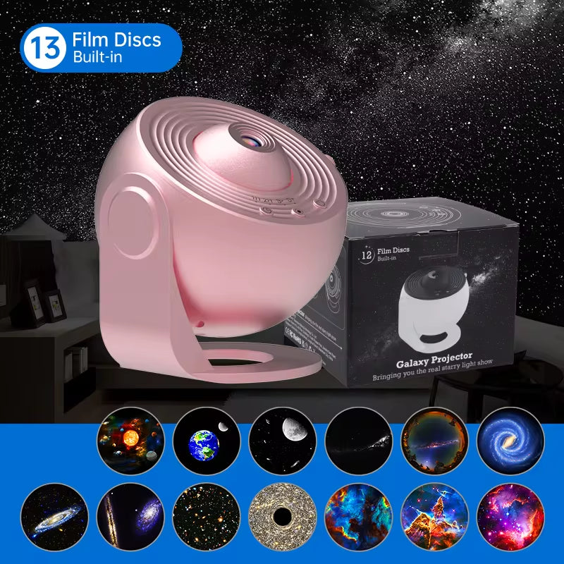 Starry Sky Galaxy Projector - 360 Degree Rotating Planetarium Night Light