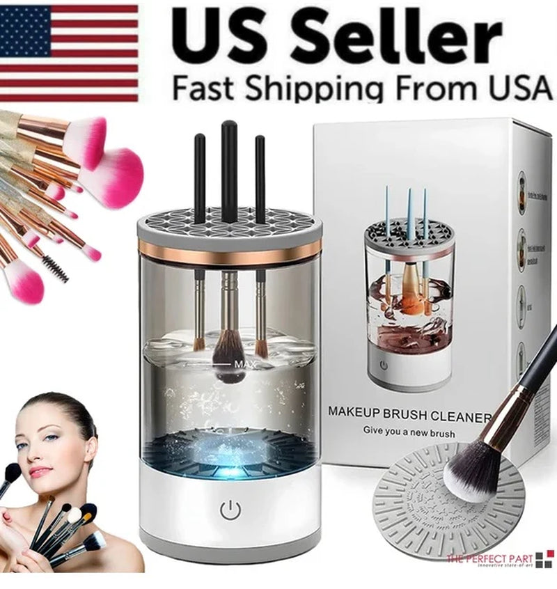 Makeup Brush Cleaner, Electric USB Spinning Brush Dryer