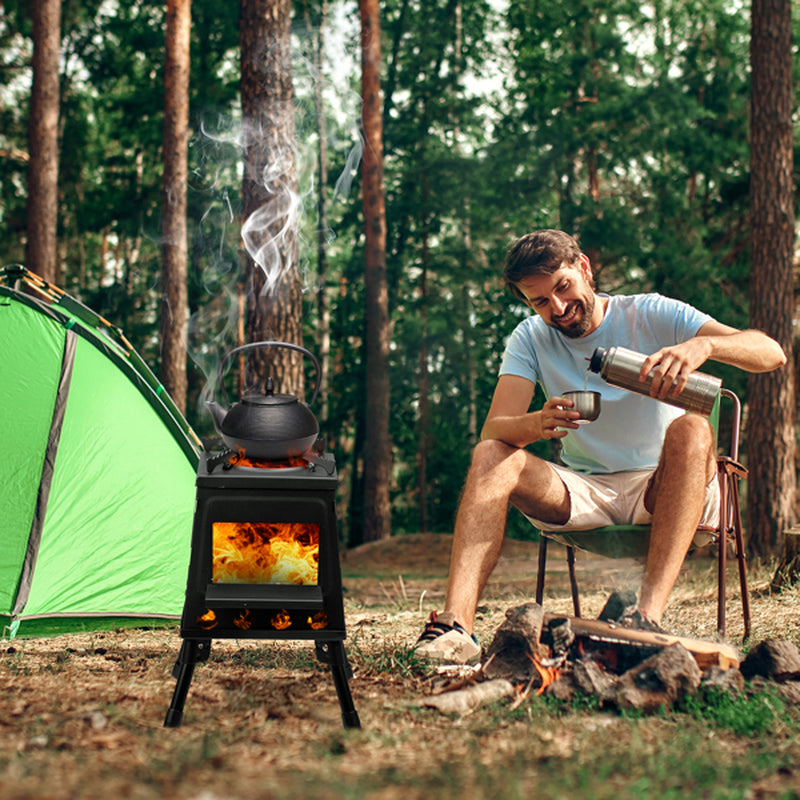 Portable Wood Burning Camping Stove with Carry Bag, 14 x 14 x 18 in – image 4