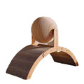 Cat Scratcher Toy - Wooden Frame with Spinning Sisal Ball