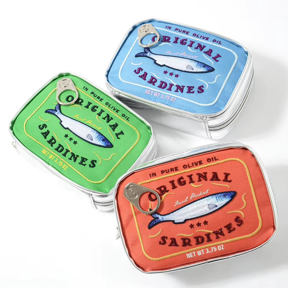 Sardine Can Cosmetic Bag - Fun Travel Toiletry Pouch – image 3