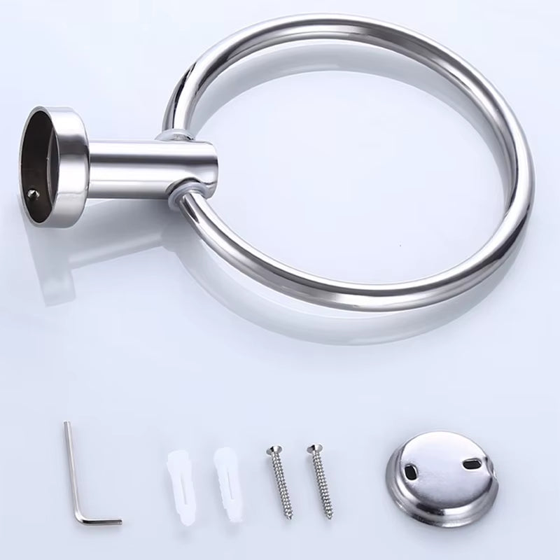 Towel Ring – Stainless Steel Wall Mounted Hand Towel Holder – image 6