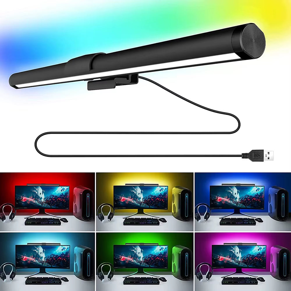 Monitor Light Bar, USB-Powered Dimmable LED with RGB Backlight – image 5