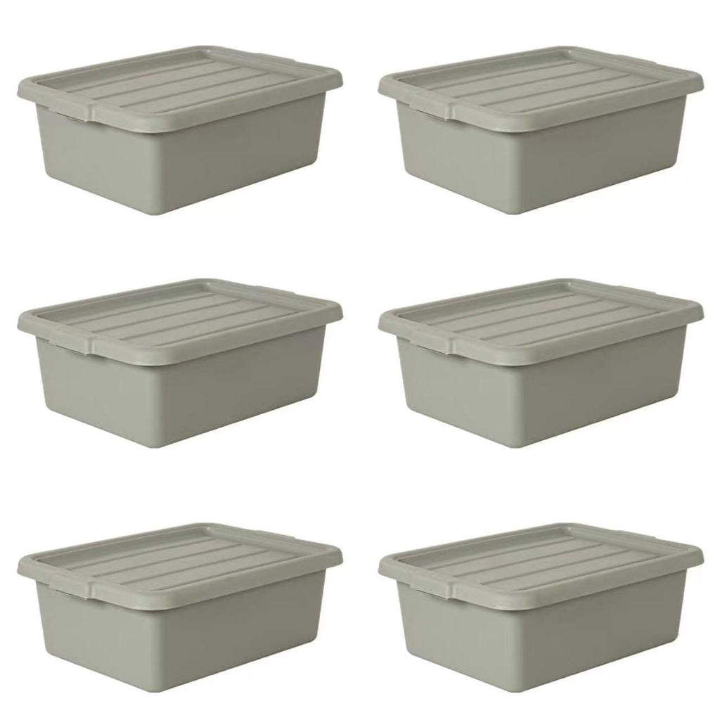 Meat Lugs with Lids 6-Pack, 9 Gallon Food Grade Bus Tubs – image 1