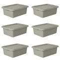 Meat Lugs with Lids 6-Pack, 9 Gallon Food Grade Bus Tubs – image 1