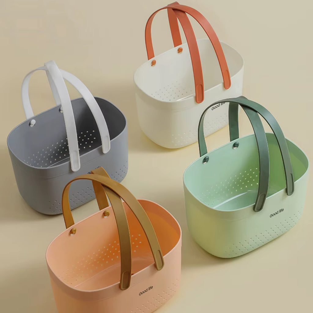 Portable Shower Caddy - Plastic Tote Basket with Handles – image 6