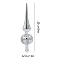 Christmas Tree Topper Finial - Metallic Tree Top Decoration