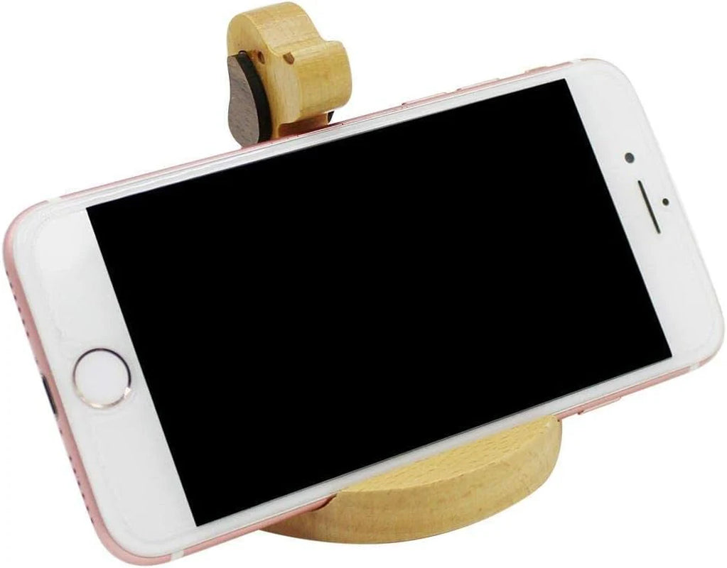 Wooden Dog Phone Stand for Desk – image 2