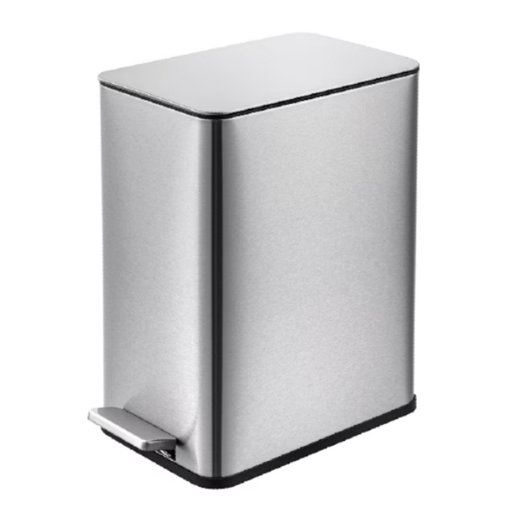 Kitchen Trash Can 5L Stainless Steel Small Bin, Black – image 4