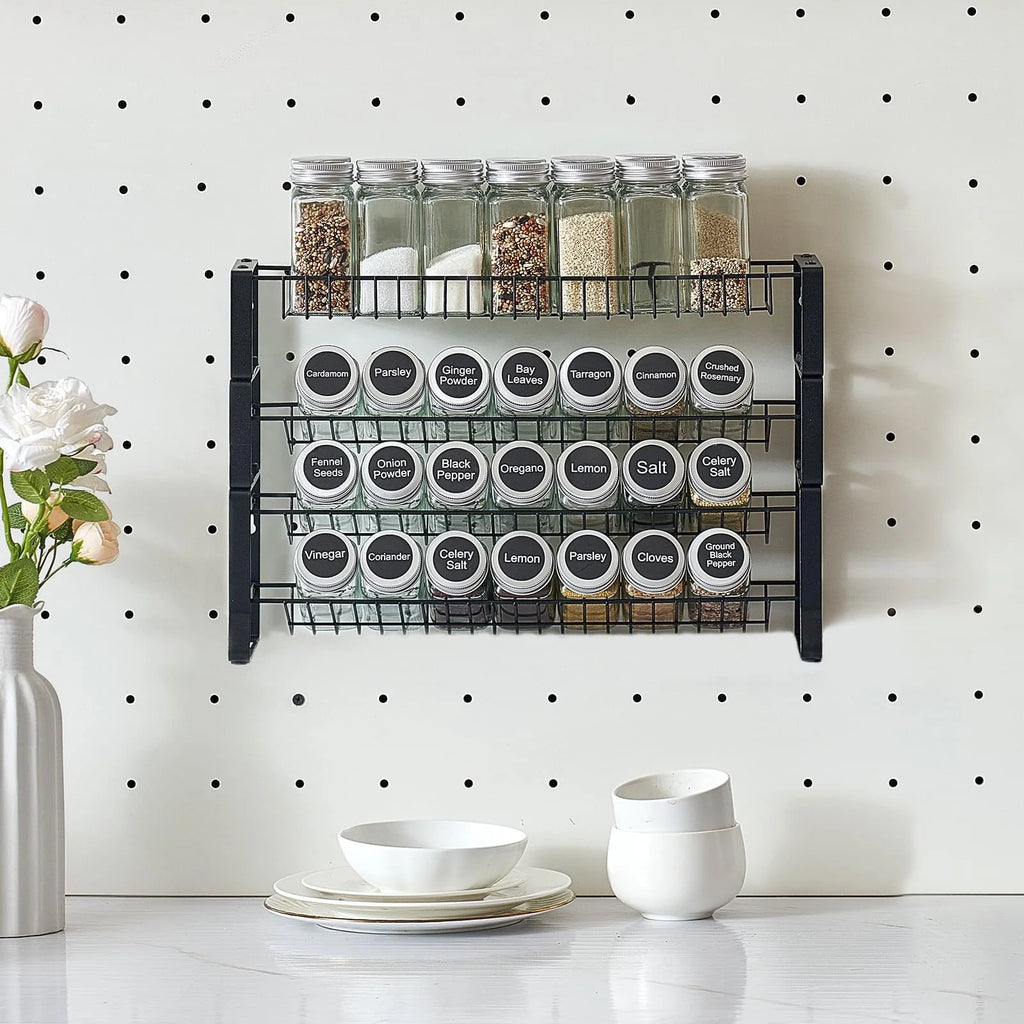 Pull-Out Spice Rack Organizer for Cabinet, 18x11 Inch