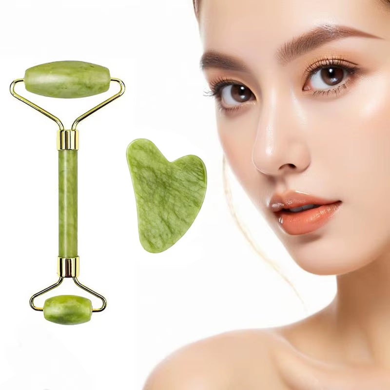 Gua Sha Stone Set - 2-Piece Facial Massage Tool – image 6