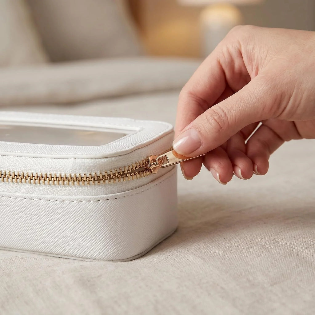 Makeup Bag with Clear Window, Waterproof Travel Zipper Case – image 6