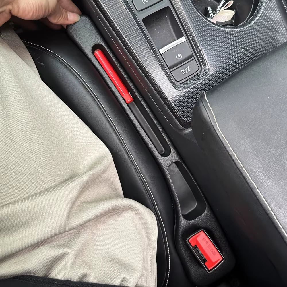 Seat Gap Filler Strip 2-Pack, Universal PU Console Crevice Blocker – image 7