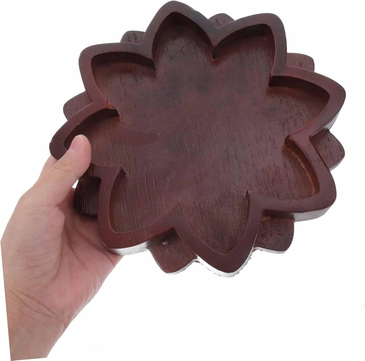 Lotus Wood Jewelry Tray - Natural Wood Trinket Dish – image 7