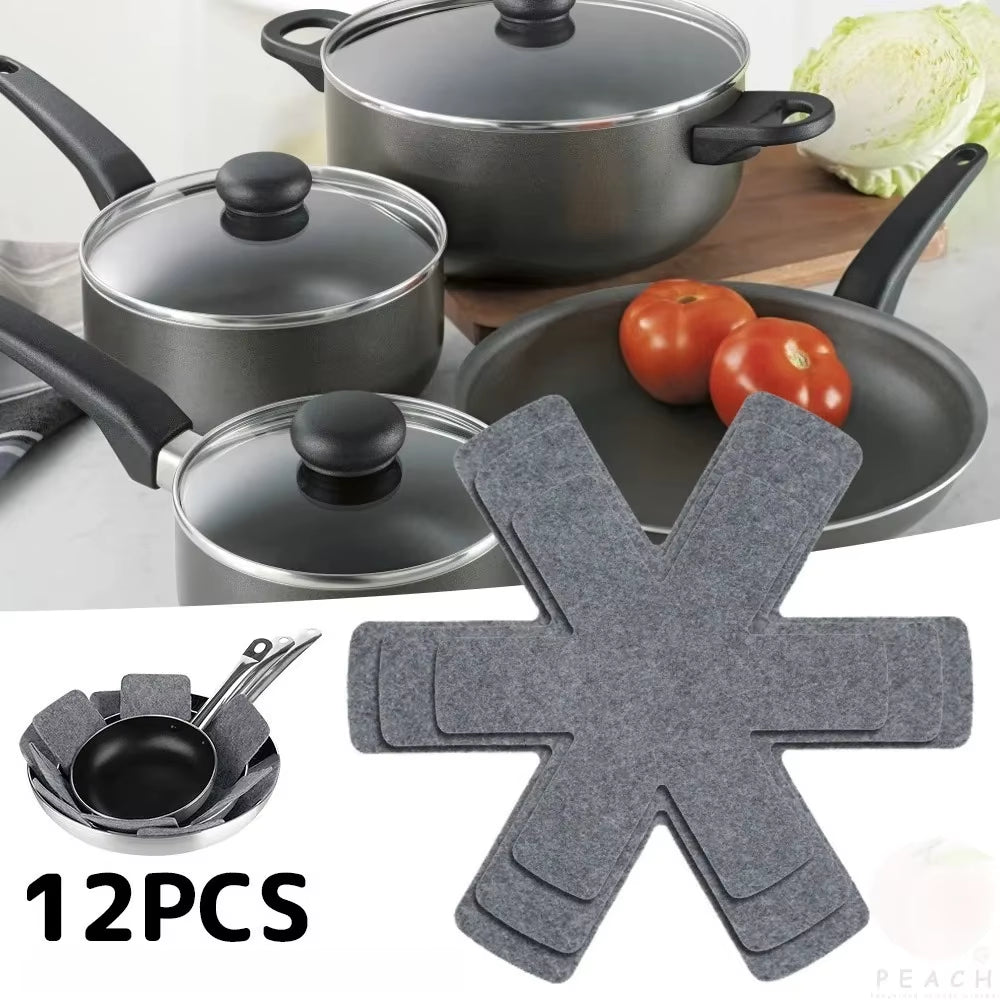 Pot and Pan Protectors – 12-Piece Non-Woven Cookware Divider Pads – image 2