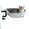 Foldable Cat Desk Bed, Sunken Semi-Circular Desk Perch for Cats