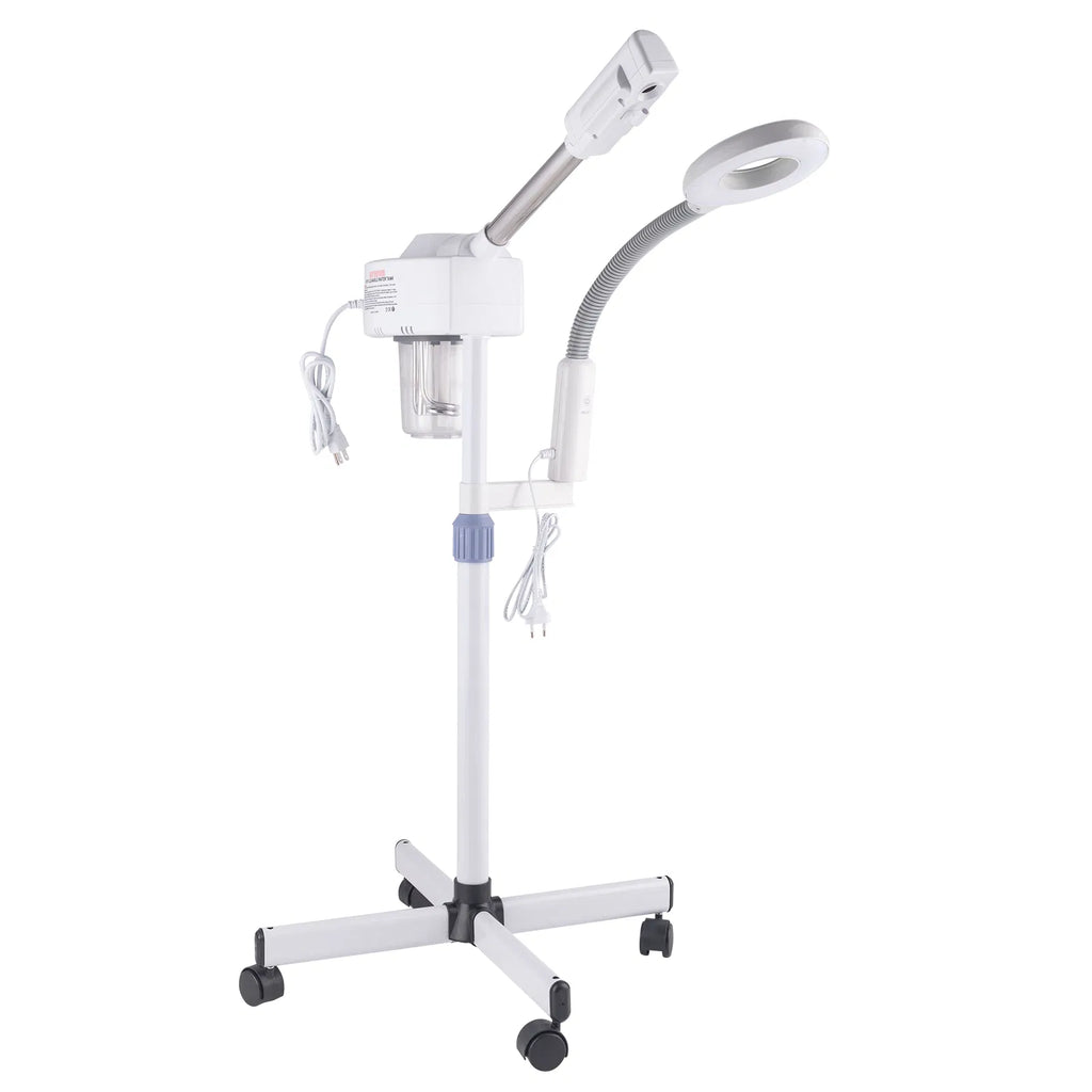Facial Steamer with Magnifying Lamp – 2-in-1 Esthetician Stand – image 2