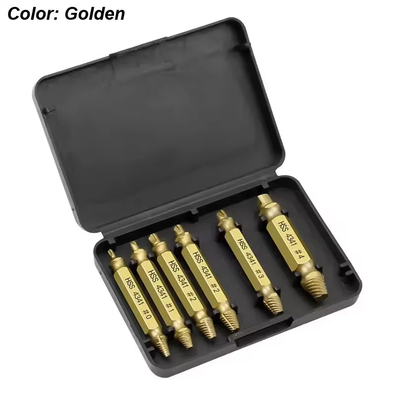 Screw Extractor Set 6 Pcs – Stripped and Broken Screw Remover – image 8