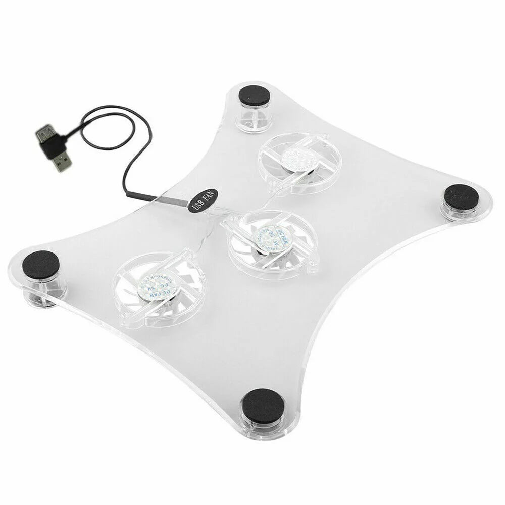 Laptop Cooling Pad with 3 Quiet LED Fans - USB Powered Notebook Stand – image 9