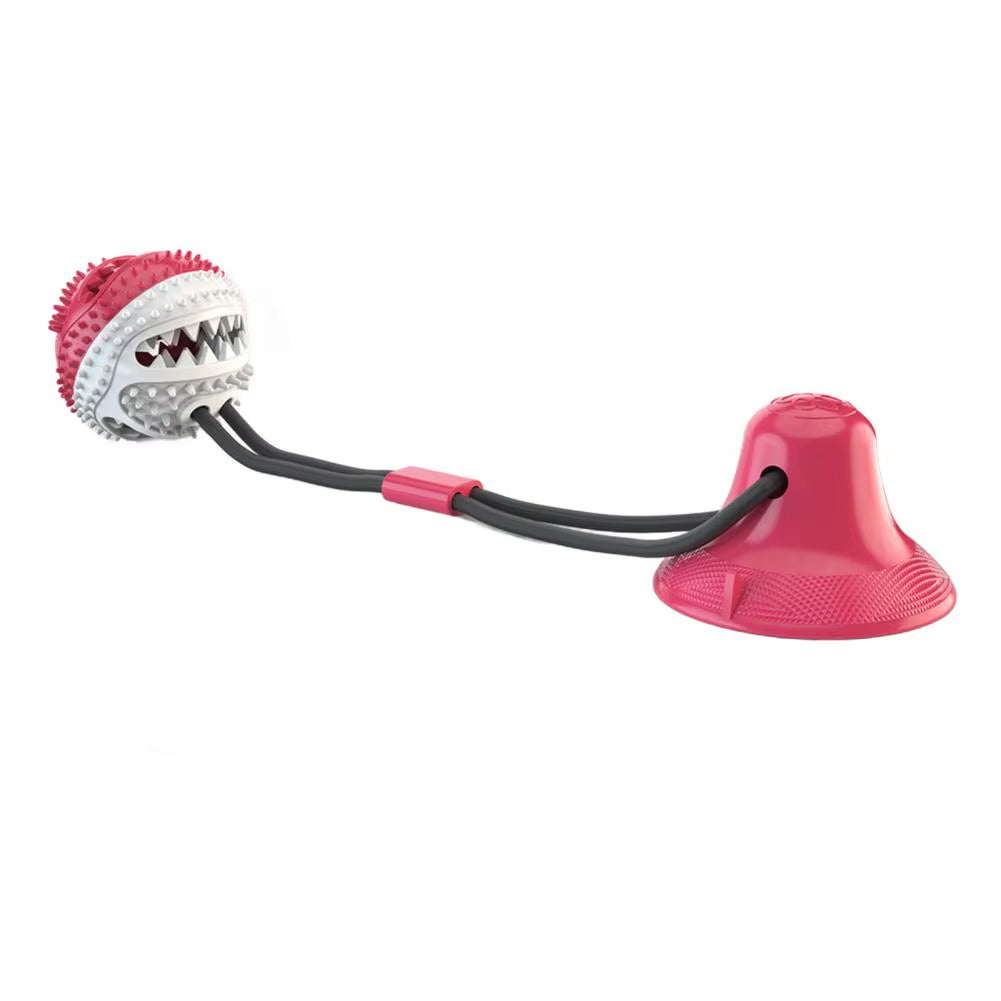 Suction Cup Dog Tug Toy - Chew Rope with Treat Ball – image 10
