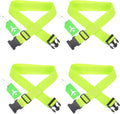 Luggage Straps with Tags, 4-Pack Adjustable Suitcase Belts