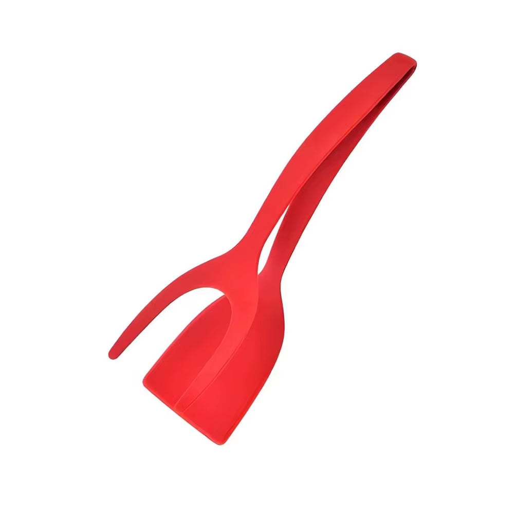 Spatula Tongs, 2-in-1 Grip and Flip for Eggs and Pancakes