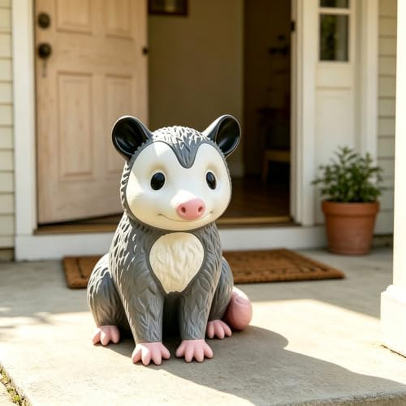 Opossum Porch Statue, Cute 3D Printed Possum Figurine – image 5