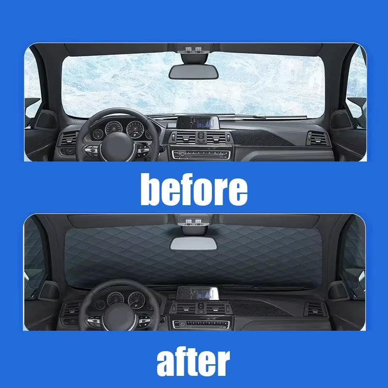 Windshield Frost Cover - Oxford Cloth Anti-Ice Winter Snow Shield – image 3
