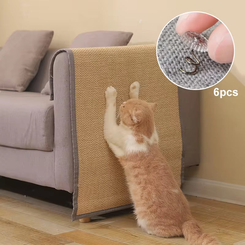 Cat Scratch Sofa Protector Pad, Furniture Guard Scratching Mat