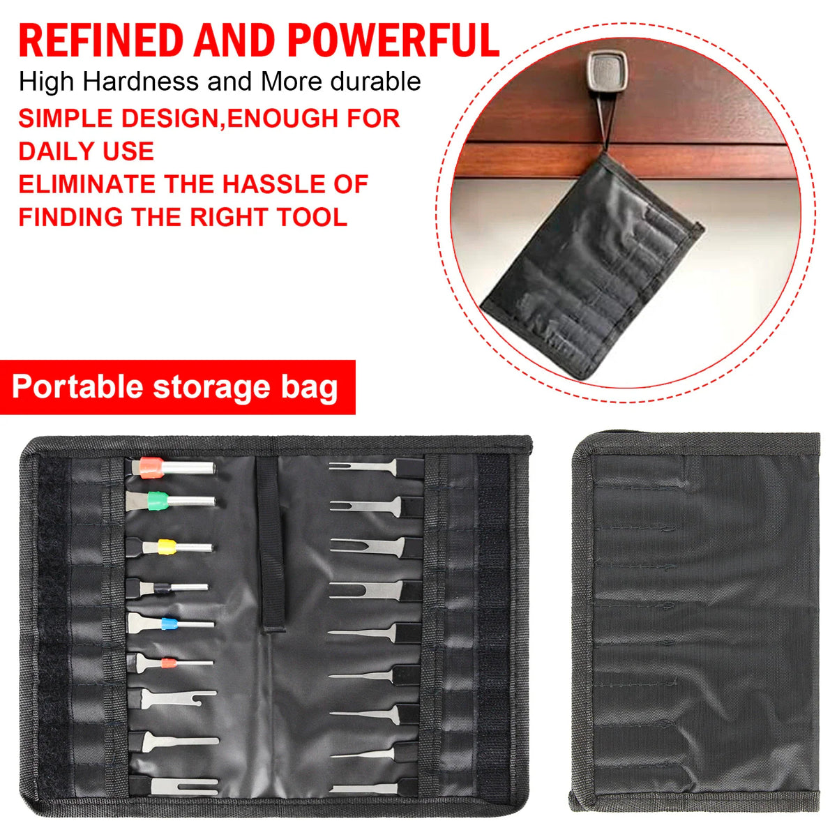 Terminal Removal Tool Kit, 18-Piece Wire Connector Pin Extractor – image 3