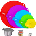 Silicone Stretch Lids - 5 Pack Reusable Bowl & Microwave Covers