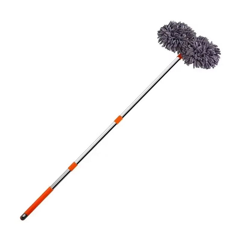 Telescopic Car Wash Mop – Chenille Double Brush Head – image 8