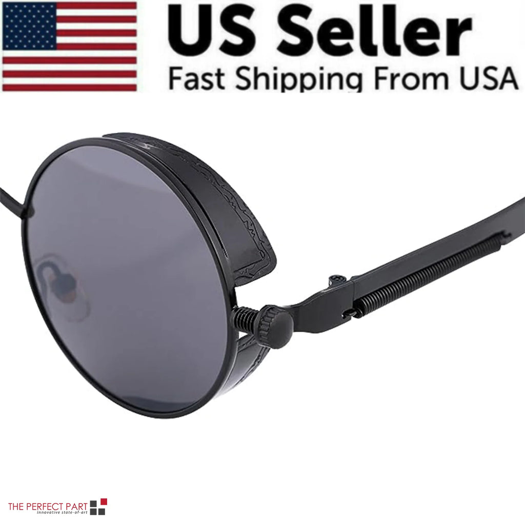 Round Sunglasses – Polarized Retro Metal Frame, UV400 – image 12