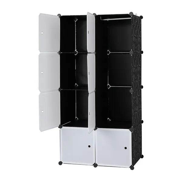 Cube Storage Organizer 8-Cube – Modular Closet Shelves with Rod – image 6