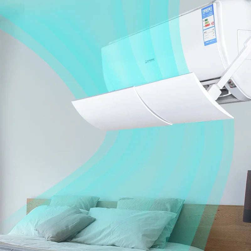 Air Conditioner Deflector - Adjustable Hanging AC Vent Wind Shield