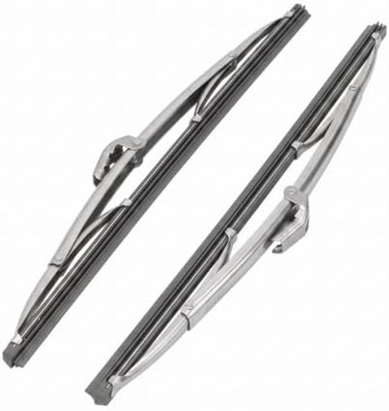 Stainless Steel Wiper Blade 12 in, Universal Windshield Wiper for Cars