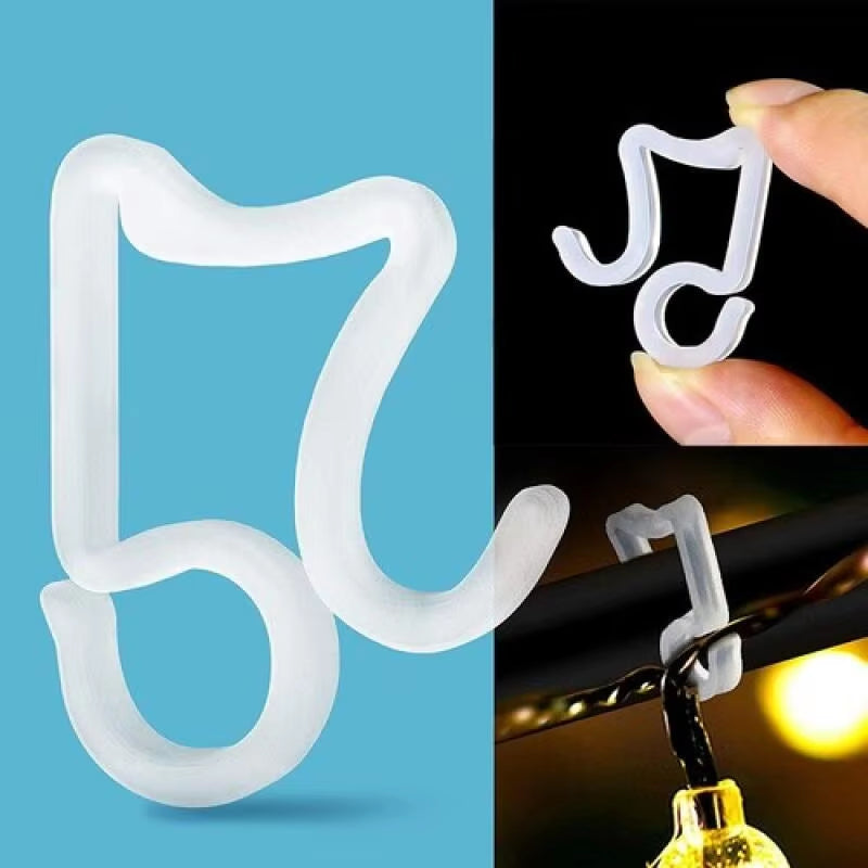Gutter Hooks for Christmas Lights - 50-Pack Outdoor Light Clips – image 2