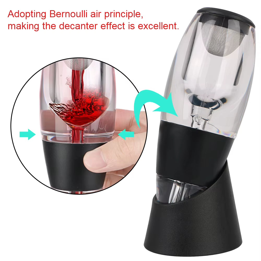 Wine Aerator Pourer with Filter and Display Base – image 6