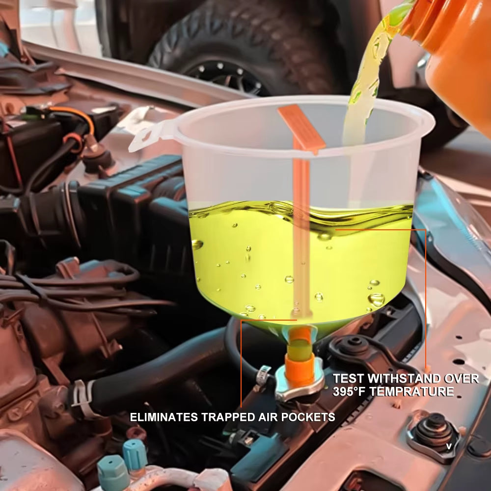 Mechanic Spill-Free Coolant Funnel Kit – 15 Pc Radiator Fill Set