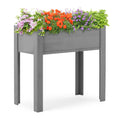 Elevated Raised Garden Bed with Legs Wooden Planter Box 31in