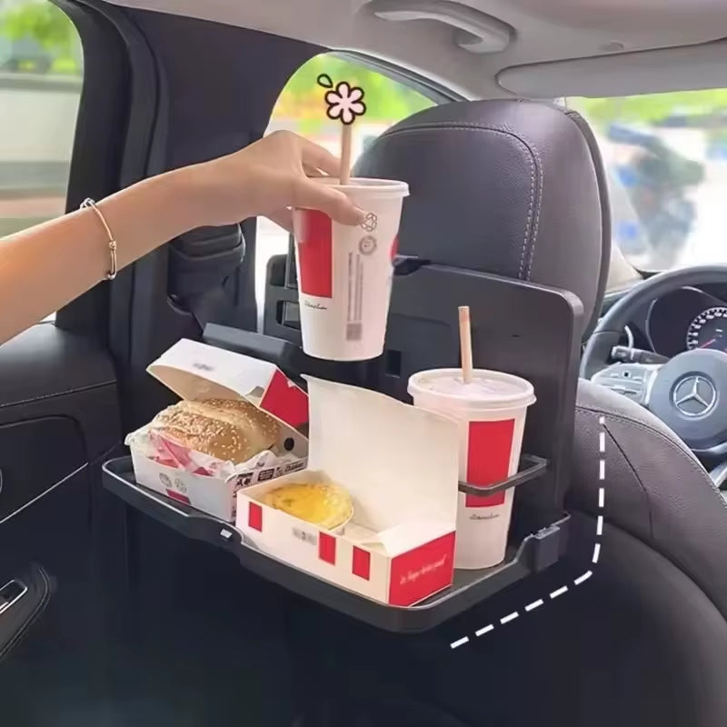 Car Back Seat Tray – Folding Table with Cup and Phone Holder