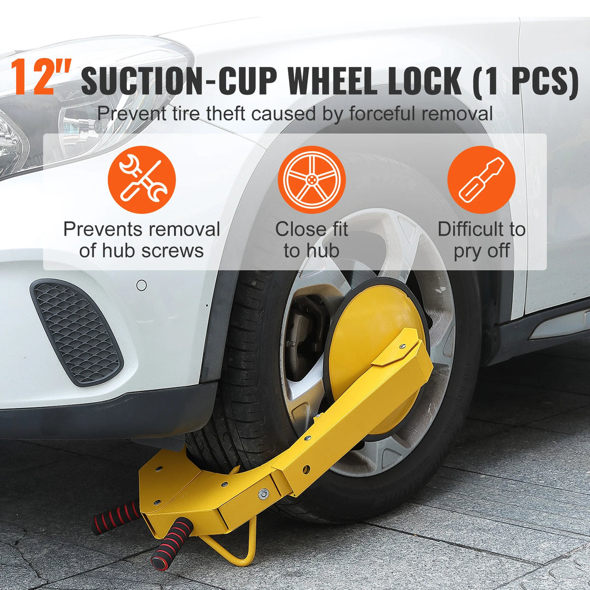 Trailer Wheel Lock Clamp, Heavy-Duty Steel Tire Boot for RVs – image 2