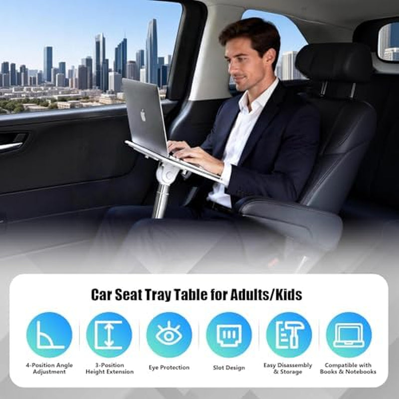 Car Seat Tray Table Foldable Travel Desk for Back Seat – image 6