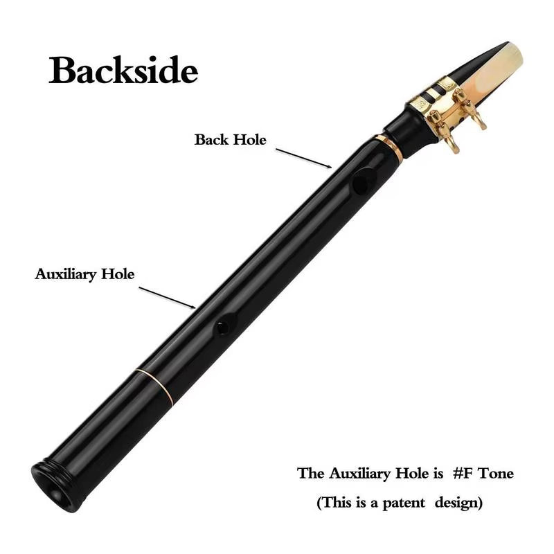 8-Hole Travel Pocket Saxophone in C Key with Alto Mouthpiece – image 5