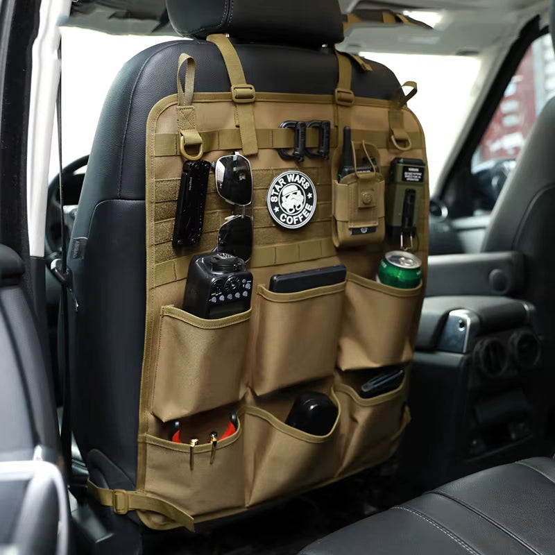 Trucker Camo MOLLE Seat Back Organizer, 600D Waterproof Hanging Bag – image 3