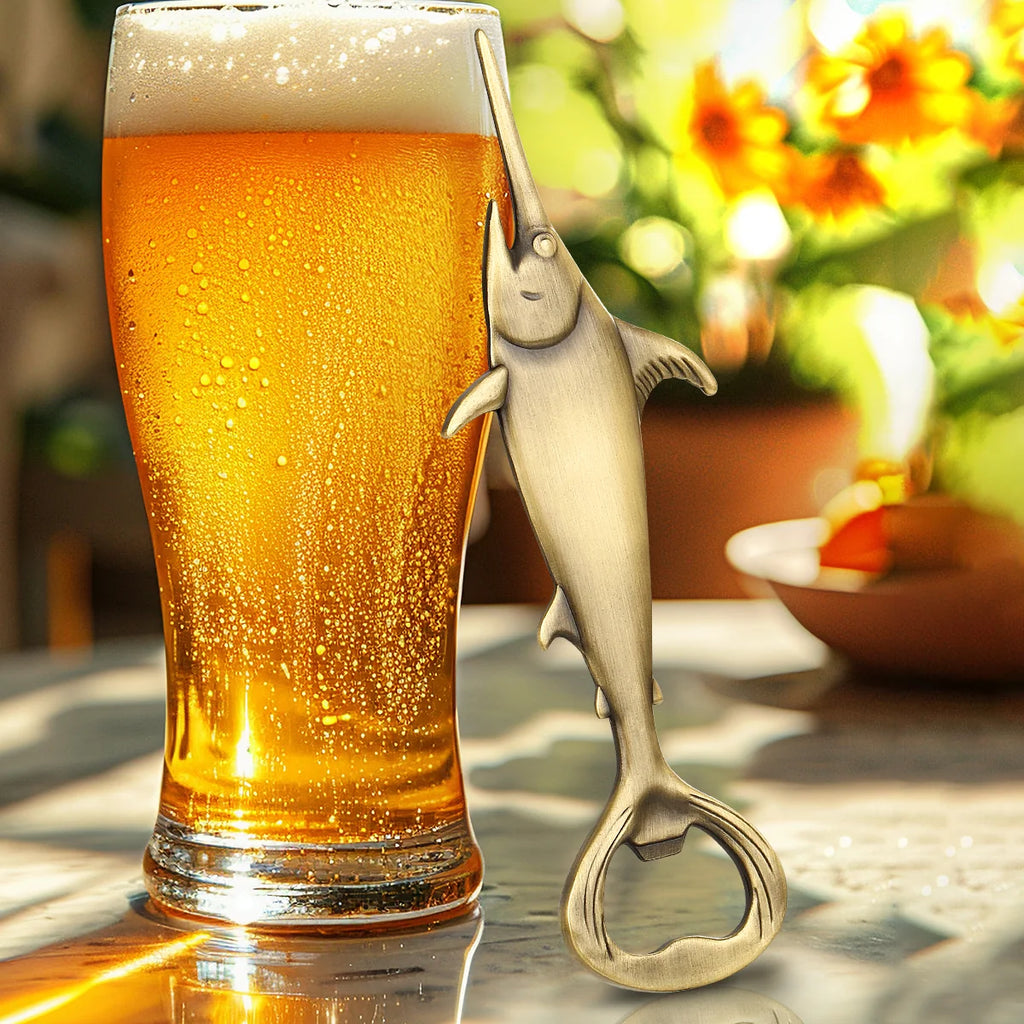 Bottle Opener – Swordfish Metal Beer Opener, Bar Accessory – image 2