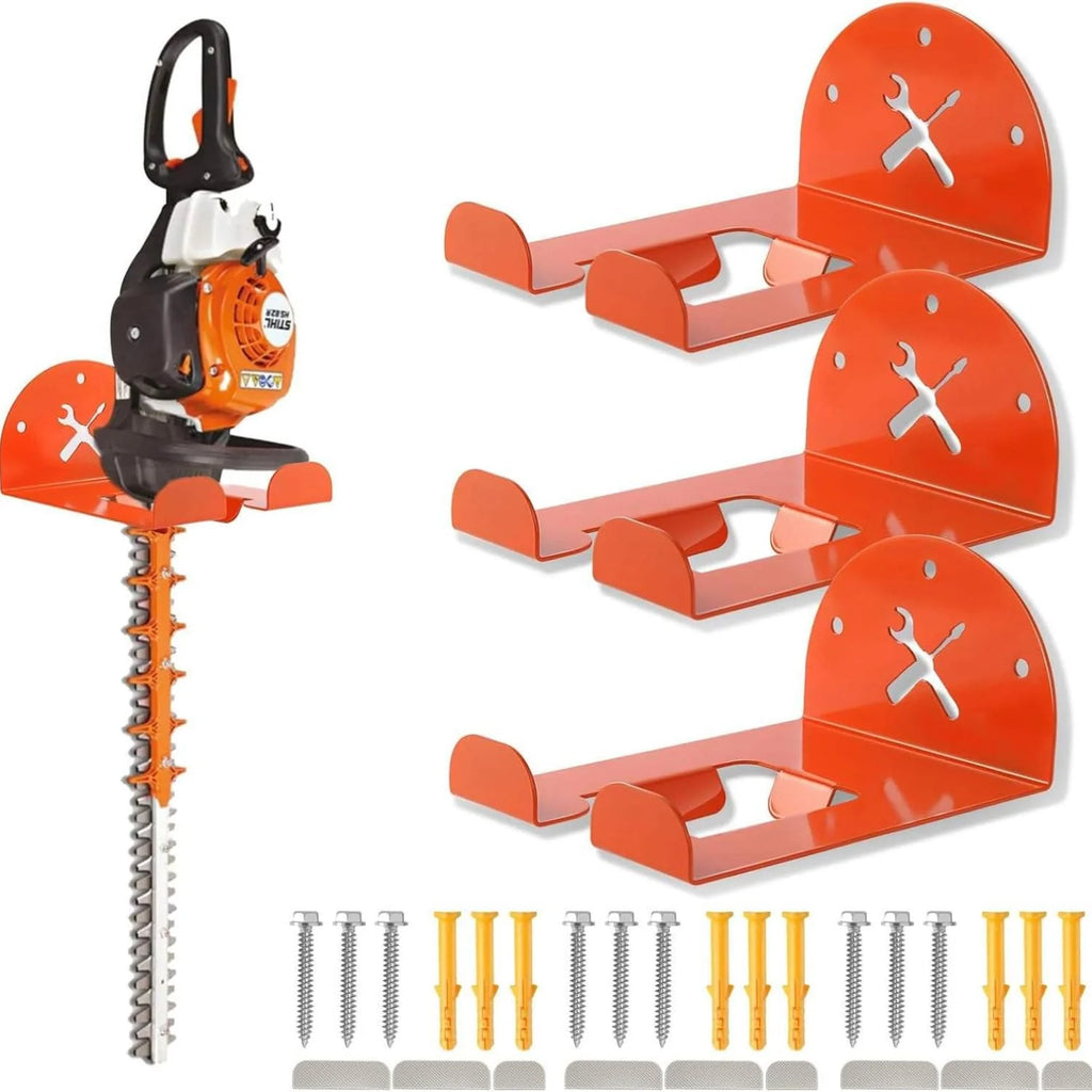 String Trimmer Wall Rack, 8 in Heavy Duty Steel Garage Hanger